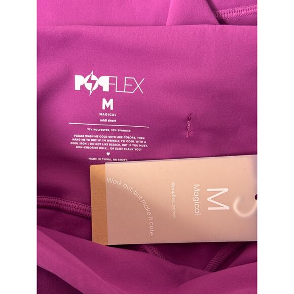 New Popflex Cargo Midi Shorts With Pockets Medium Womens Royal Orchid - Picture 6 of 6